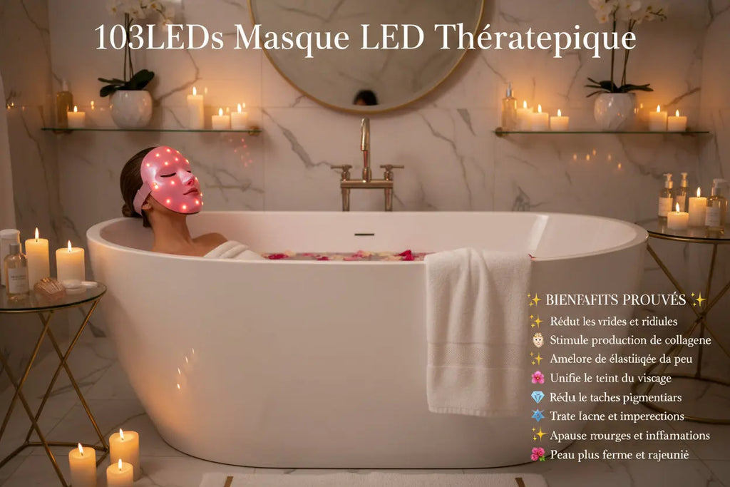 Le Secret des Célébrités : Masque de Photothérapie 7-en-1 en Silicone Souple – L'Éclat Professionnel à Domicile Ma boutique