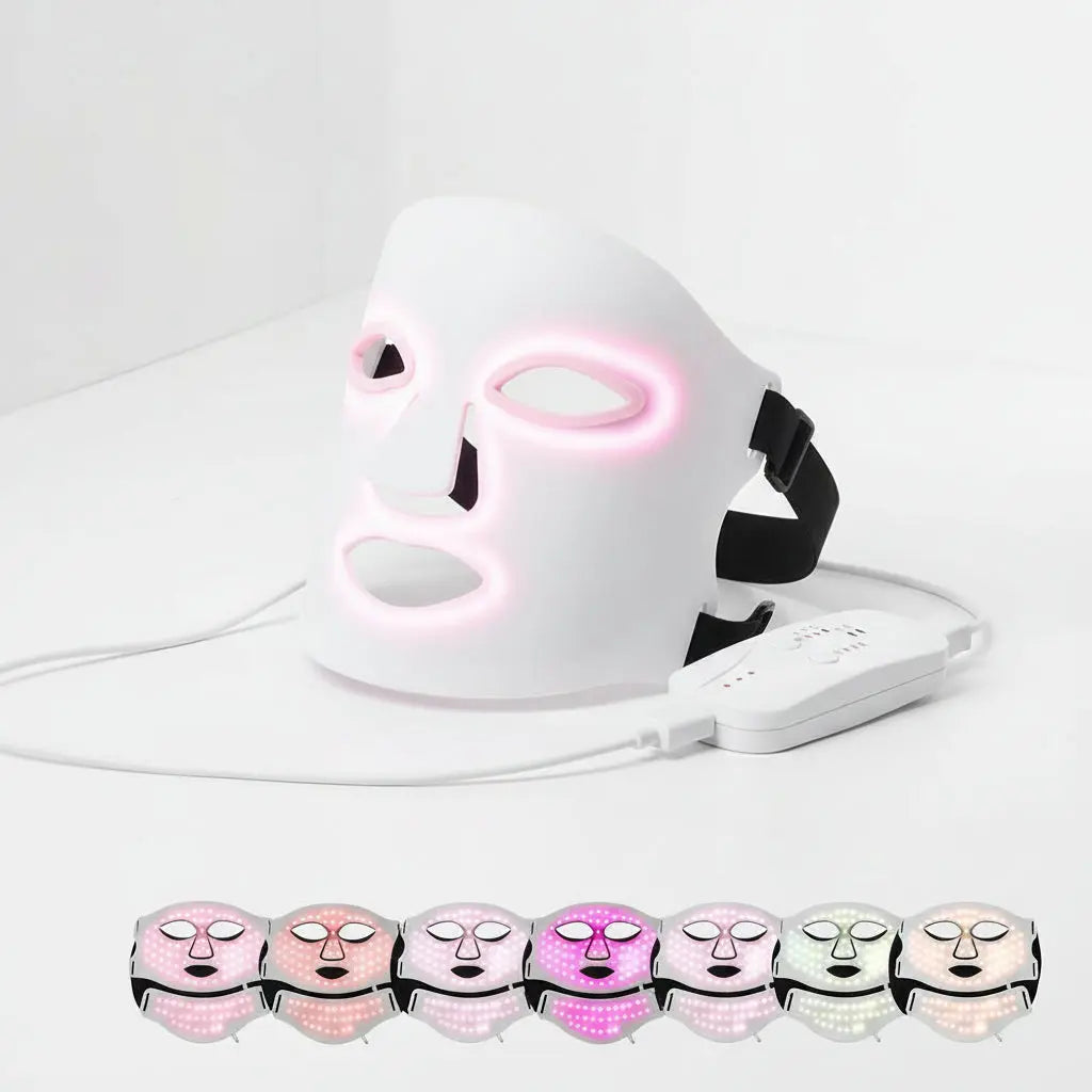 Le Secret des Célébrités : Masque de Photothérapie 7-en-1 en Silicone Souple – L'Éclat Professionnel à Domicile Ma boutique